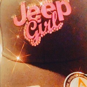 Bling Jeep Girl Embroidered Pink Hat